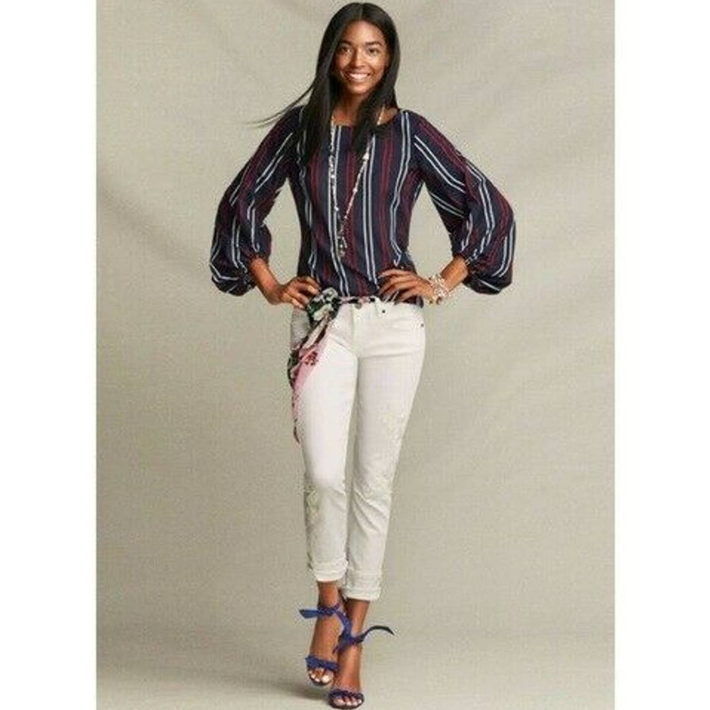 Cabi 5516 Flag Blouse Top Freedom Stripe